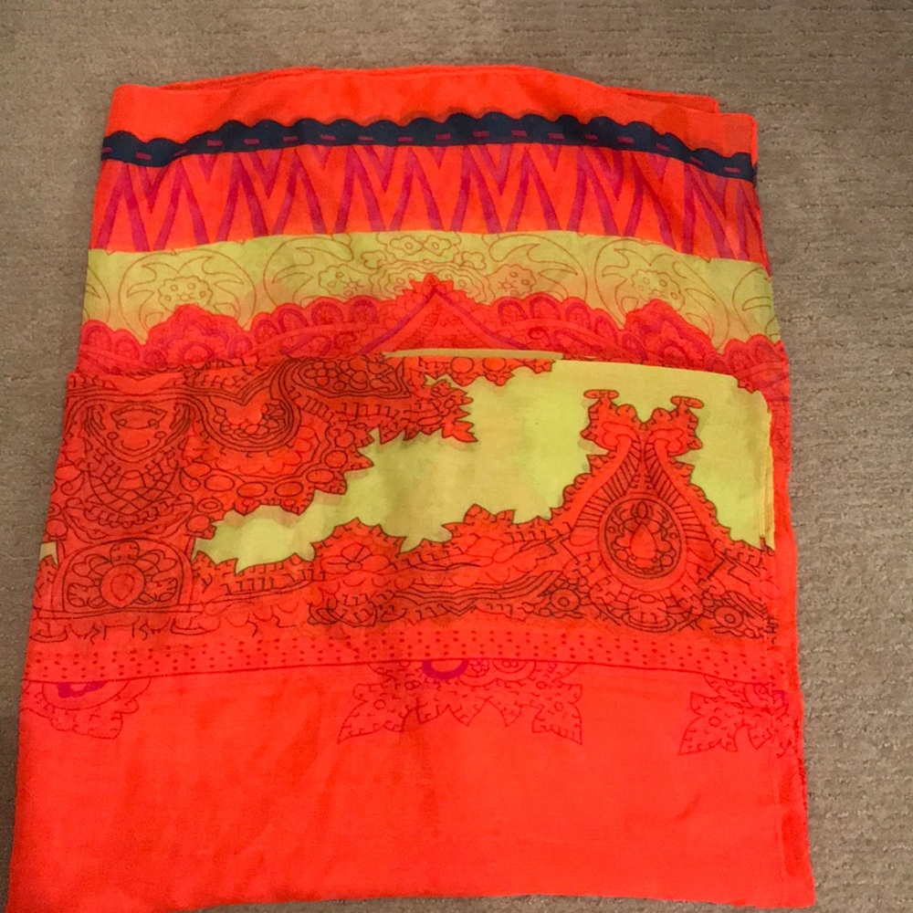 Neon colored light scarf